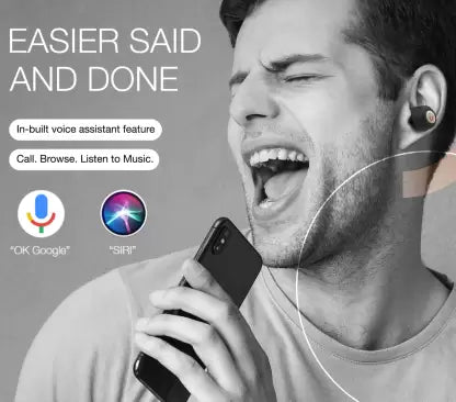 IONEE Feather Pods Splash Proof Ultra-light True wireless Stereo Ear Buds Bluetooth Headset (Black - Champagne, True Wireless) IONEE Feather Pods Splash Proof Ultra-light True wireless Stereo Ear Buds Bluetooth Headset (Black - Champagne, True Wireless)